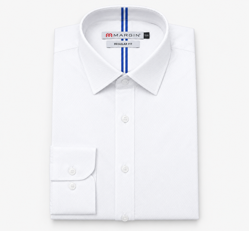 Men's Classic White Formal Dress Shirt