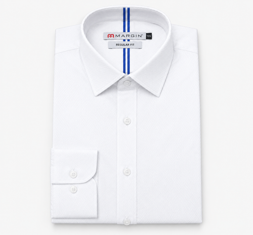 Men's Classic White Formal Dress Shirt